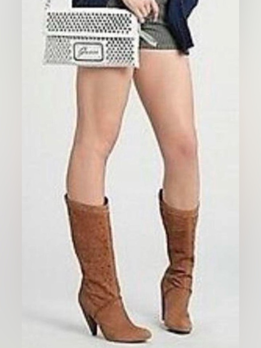 Guess Gwardor midium brown heel boots